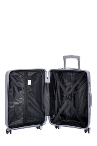 Set de 2 valises - PP - Verrou TSA - Argenté et gris