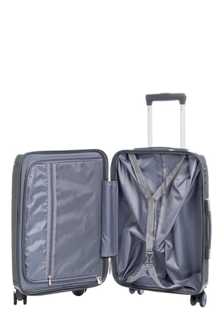 Set de 3 valises - PP - Verrou TSA - Blanc et gris