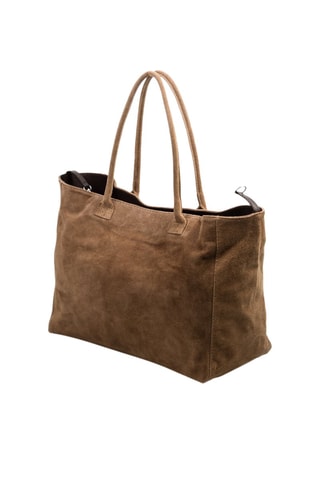 Mala cabaz de nobuck Castanho - Castanho