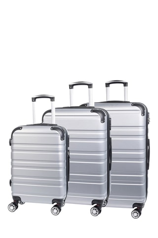 Set de 3 valises (S/M/L) - ABS - Gris