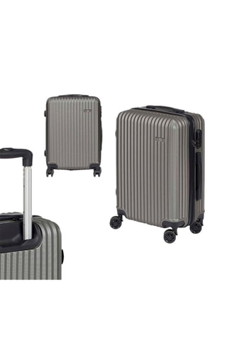 Handbagagetrolley (S) - Zwart, zilverkleurig en grijs