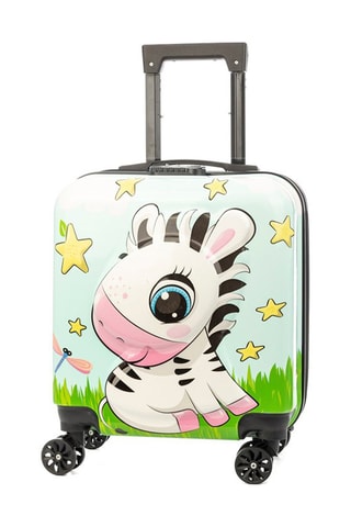 Mala criança Zebra - Verde - Branco, verde e rosa