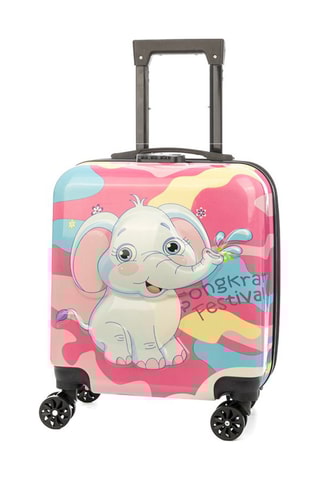 Mala criança Eléphant - Rosa - Branco, amarelo e rosa