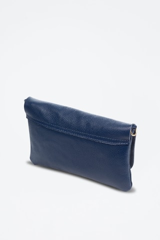 Sac bandoulière en cuir Aymavilles - Bleu