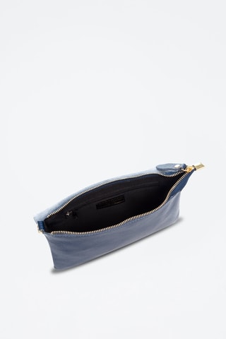 Sac bandoulière en cuir Aymavilles - Bleu