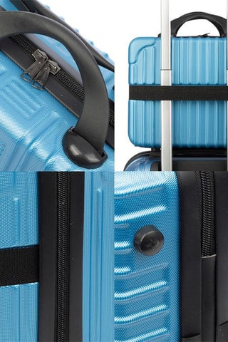 Beautycase - Zwart en blauw