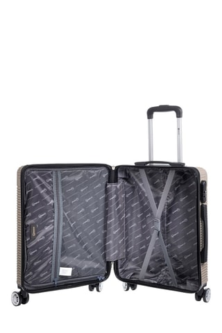 Set de 3 valises - ABS  foncé - Noir et marron