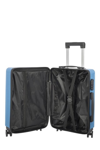 Mala média - Azul-celeste - 65 cm - Preto e azul