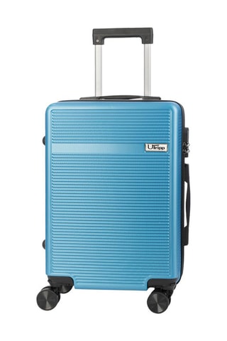 Mala média - Azul-celeste - 55 cm - Preto e azul