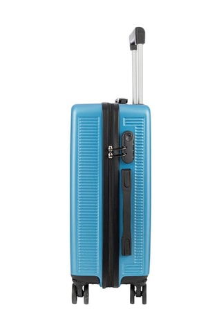 Mala média - Azul-celeste - 55 cm - Preto e azul