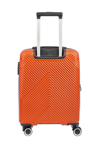 Set de 3 valises(S/M/L)  - 55/67/77 cm - Noir, rouge et argenté