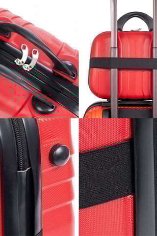 Beautycase - Zwart en rood