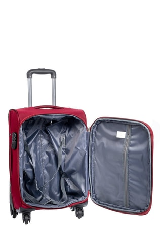 Set de 3 valises (S/M/L) - Nylon - Rouge