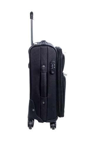 Set de 3 valises - Nylon - Argenté et noir