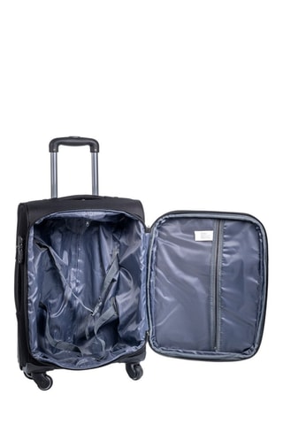 Set de 3 valises - Nylon - Argenté et noir