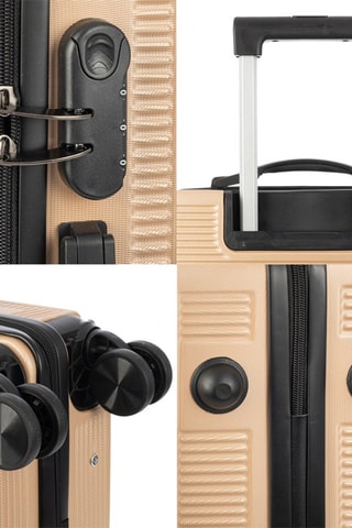 Mala média - Bege - 65 cm -  e 