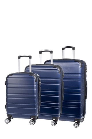 Set de 3 valises - ABS - Bleu