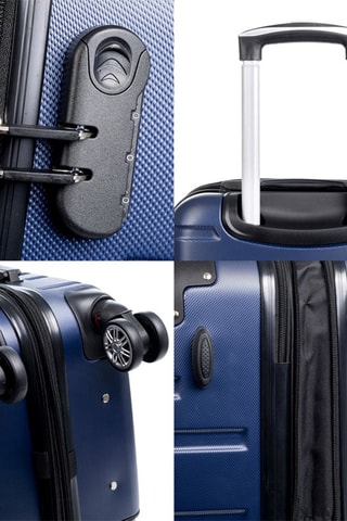 Set de 3 valises - ABS - Bleu