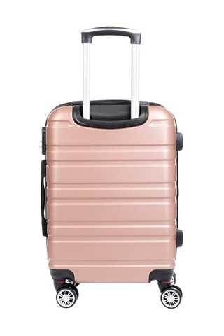 Set de 3 valises - ABS - Rose et doré