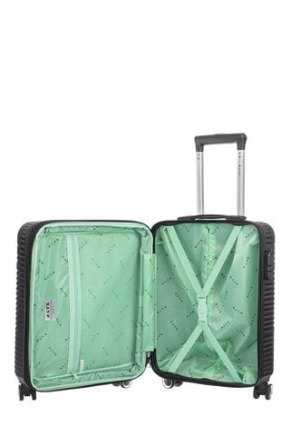 Set de 3 valises(S/M/L)  - 55/67/77 cm - Noir et argenté