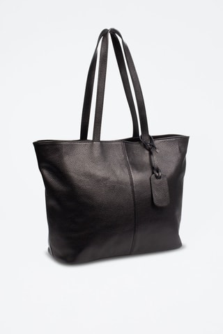 Mala shopper em couro Artogne - Preto - Preto