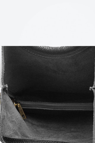 Mala em couro Corinna - Preto e dourado - Dourado e preto