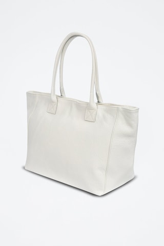 Mala shopper em couro - Branco - 