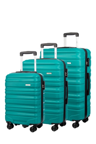 Set de 3 valises (S/L/M) - 56/65/75 cm - Vert
