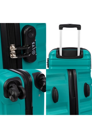 Set de 3 valises (S/L/M) - 56/65/75 cm - Vert