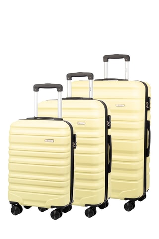 Set de 3 valises (S/M/L) - 56/65/75 cm - Jaune