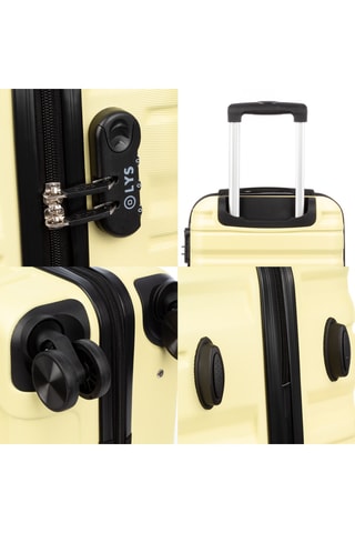 Set de 3 valises (S/M/L) - 56/65/75 cm - Jaune