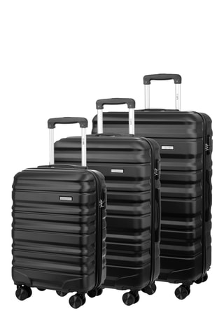 Set de 3 valises (S/M/L) - 56/65/76 cm - Noir