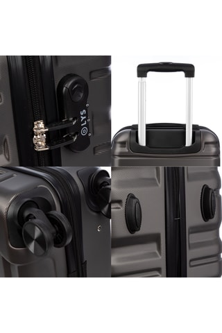 Set de 3 valises (S/M/L) - 56/65/75 cm - Gris