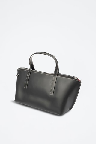 Mala shopper de couro Badalucco - Preto - Preto