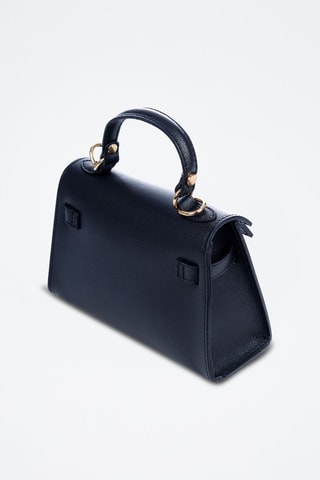 Mala em couro - Preto - 