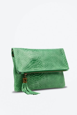 Leren Schoudertas Alzano - Groen