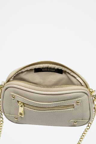 Sac bandoulière Asola en cuir - Beige