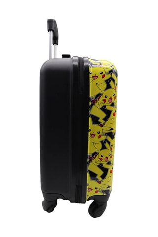 Mala de cabine (S) Pikachu Pokémon - Amarelo - ABS - Policarbonato - Preto, vermelho, amarelo e rosa