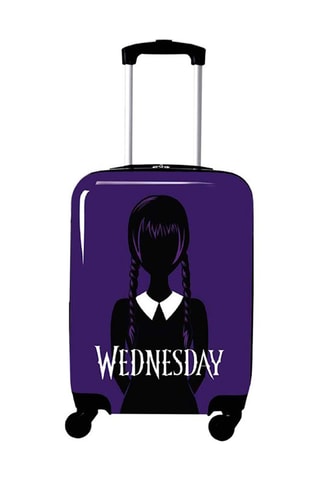 Mala de cabine (S) Wednesday - Violeta - ABS - Policarbonato - Branco, preto, violeta e prateado