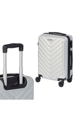 Set de 3 valises (S/M/L) - ABS - Noir et gris