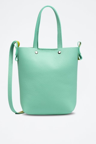 Leren Schoudertas Italia - Groen