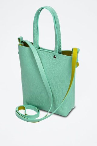 Leren Schoudertas Italia - Groen