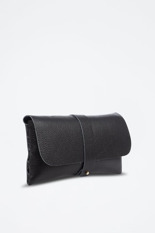 Sac bandoulière en cuir Auronzo - Noir