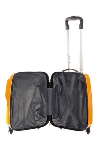 Mala criança Monster - Mostarda - Branco, preto e amarelo