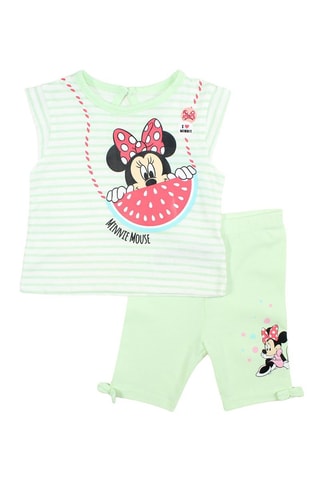 Conjunto de 2 prendas Minnie Disney - Verde y rosa - Verde y rosa