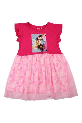 Vestido Barbie  - Azul, violeta y rosa