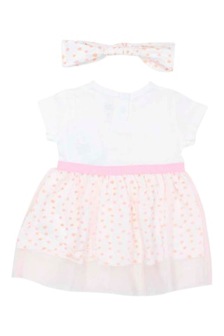 Vestido y cinta para el pelo Bambi Disney - Blanco y rosa - Rosa