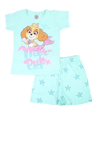 Camiseta y short Stella La Patrulla Canina - Azul - Azul y rosa