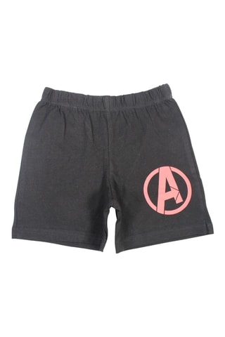 Camiseta y short Los Vengadores Disney - Blanco y negro - Blanco