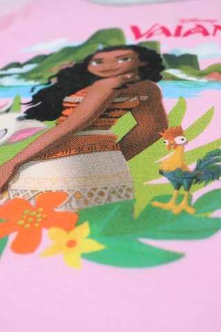 Camiseta y short Vaiana Disney - Rosa y gris claro jaspeado - Rosa